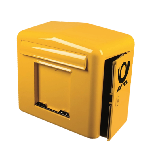 Postbriefkasten gelb EB7